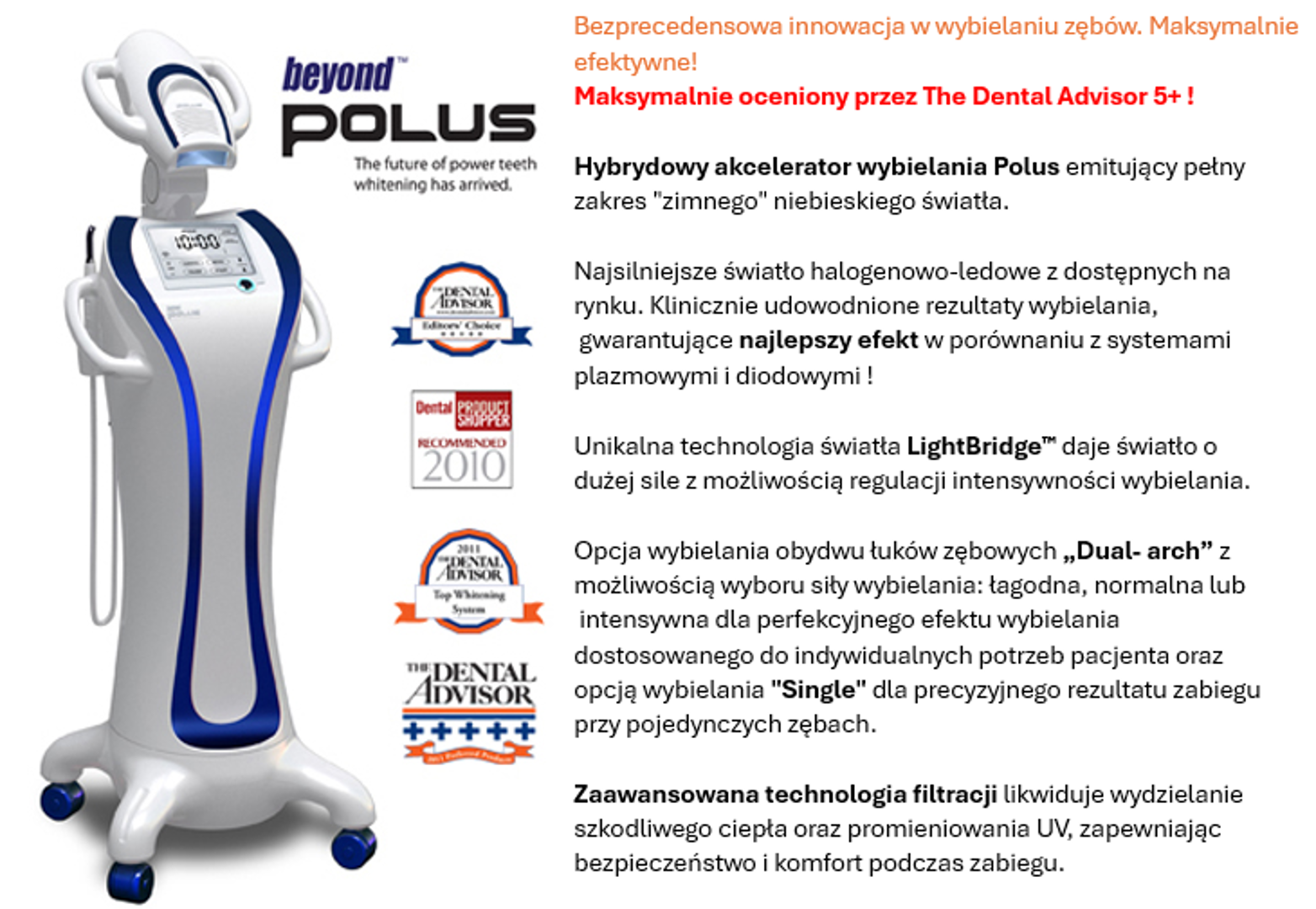 Wybielanie Zębów Informacja Wizytówka